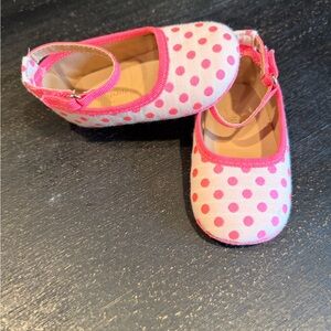 Kate Spade Pink Polka Dot Baby Shoes Sz 9-12m